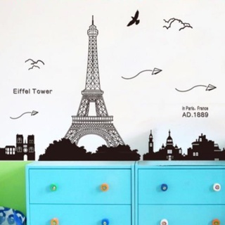 Decal dán tường - Eiffel tower - scenedecal - KK049 Zooyoo