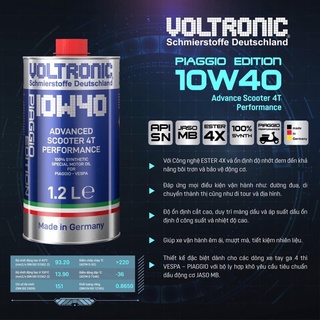 NHỚT XE TAY GA VOLTRONIC 1l2