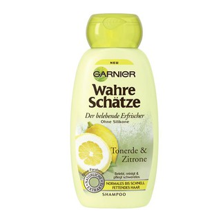 Dầu gội Garnier Wahre Schatze Tonerde & Zitrone dành cho tóc nhờn, hàng Đức