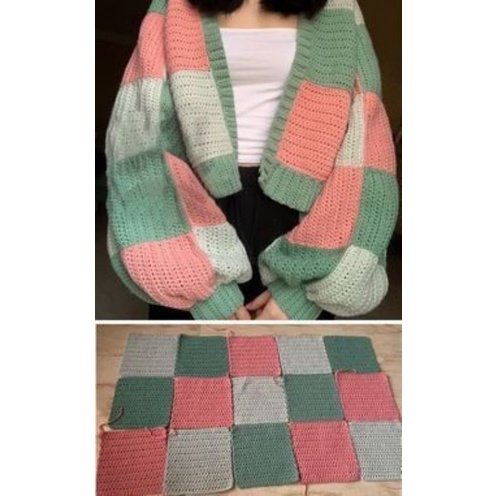 Crochet cardigan croptop Harry style