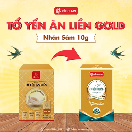 Tổ Yến Ăn Liền Nest Art Gold 20g - Yến Sào Nha Trang