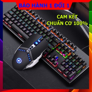 Bộ bàn phím cơ có dây ZK4 và chuột gaming G3SPRO, 104 phím cơ học, hiệu ứng Led đẹp mắt