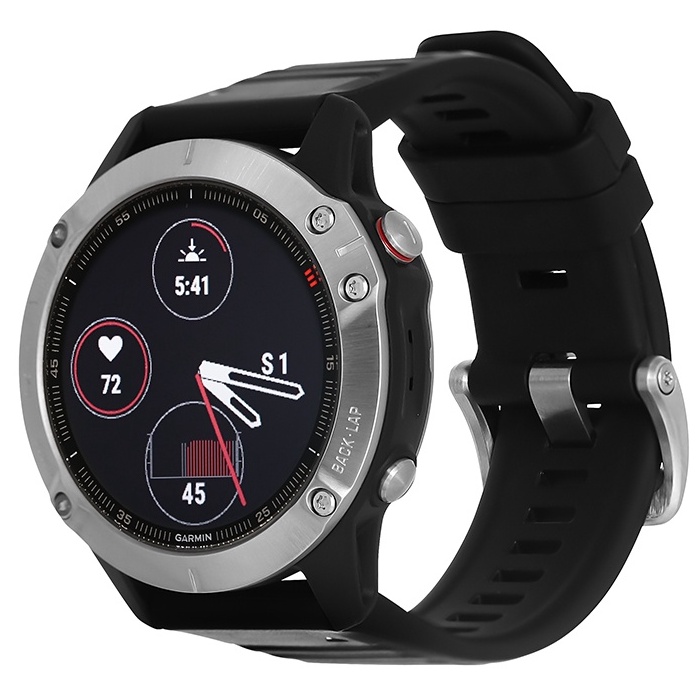 Đồng hồ thông minh Garmin Fenix 6 Đen kháng nước 10ATM đo nồng độ SPO2 màn hình MIP 1.3&quot; - Chính hãng BH 12 tháng