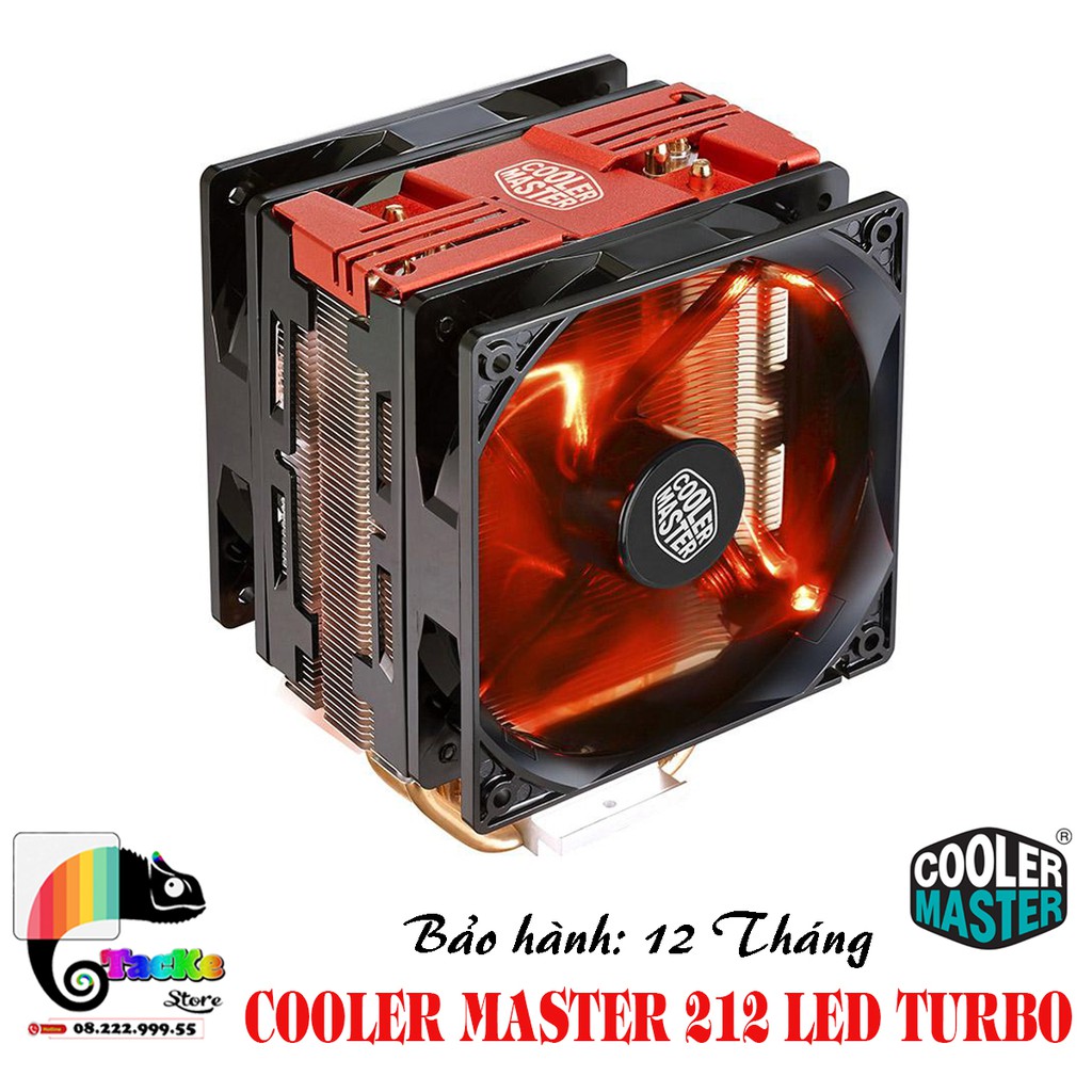 Tản nhiệt khí CPU 212 Led Turbo 2 Fan Cooler Master | | FAN CPU 212LED TURBO DUAL