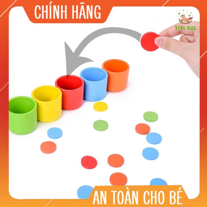 Cốc phân loại xu theo màu sắc♥️ CHÍNH HÃNG♥️ ĐỒ CHƠI GIÁO DỤC♥️ giúp bé phát triển tốt óc sáng tạo