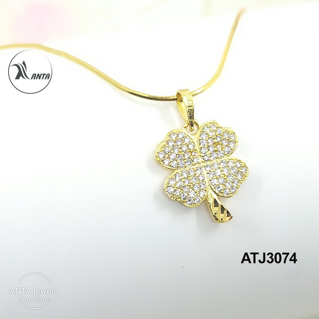 Dây chuyền bạc 925 Mặt hoa 4 lá cỏ cao cấp sang trọng Jewelry - ATJ3074