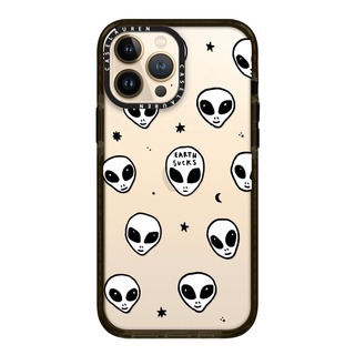 Ốp Lưng Case Lauren Cute White UFO Space Alien Drawing Pattern | Imapct