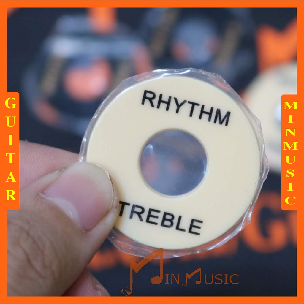 Miếng nhựa tròn cần gạc đàn guitar điện RHYTHM/ TREBLE