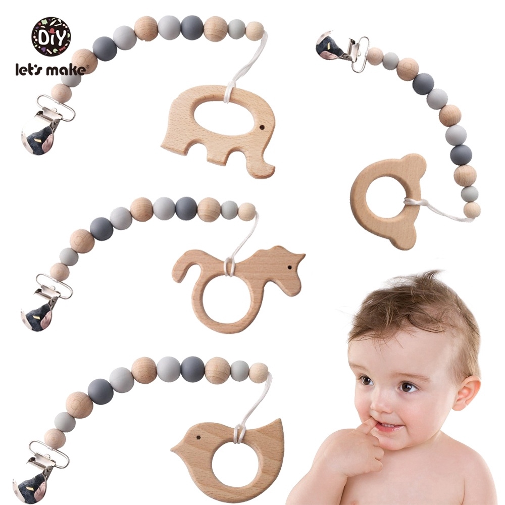 Đồ chơi ngậm mọc răng bằng gỗ tự nhiên cho bé MAMIMAMIHOME