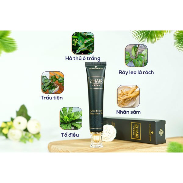 [TRỊ HÓI, HỒI PHỤC NANG TÓC] CHÍNH HÃNG TUÝP ZHAIR CREAM - Dứt điểm bạc tóc, rụng tóc. Siêu kích thích mọc tóc nhanh