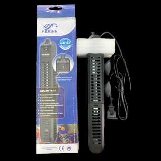 Sưởi ấm periha he 50w - kèm vỏ cách nhiệt cho hồ cá cảnh