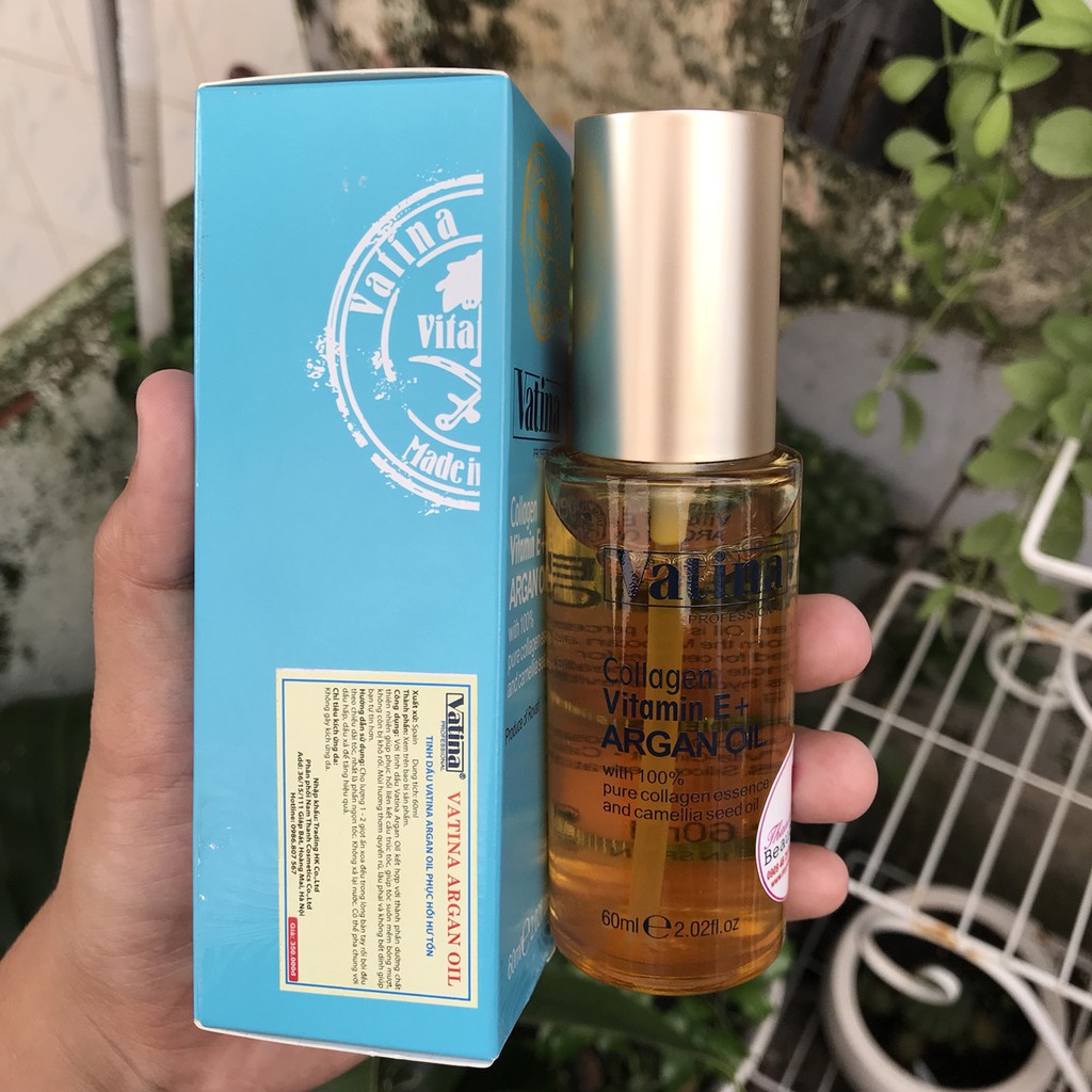 Tinh dầu dưỡng tóc Argan Oil Vatina 60ml