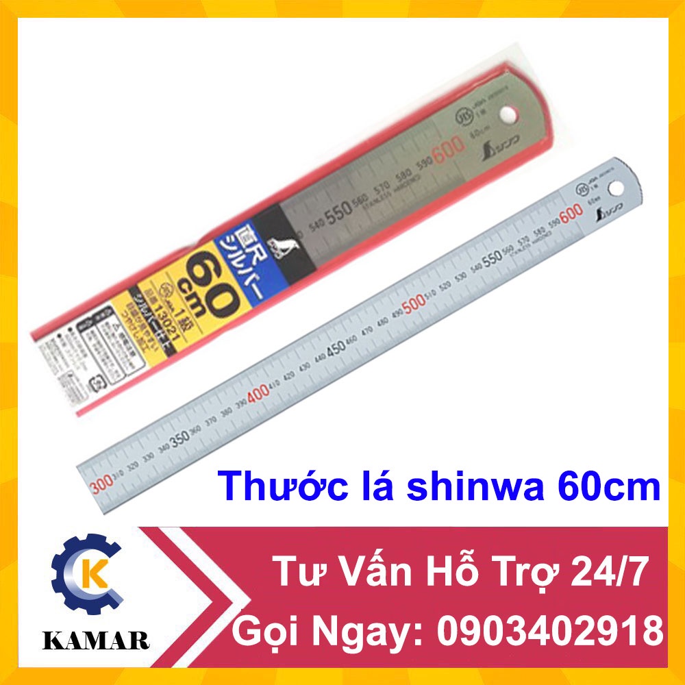 Thước lá Shinwa 600mm Mã 13021