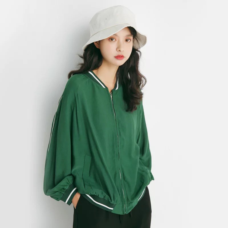 EAL 21318 ÁO KHOÁC BOMBER MỎNG