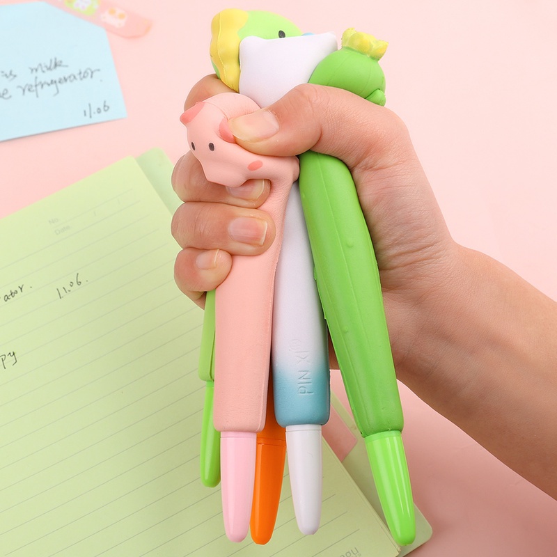 Bút Bọt Biển Hình Dấu Chân Mèo Và Xương Rồng Dễ Thương Giảm Căng Thẳng 0.5mm