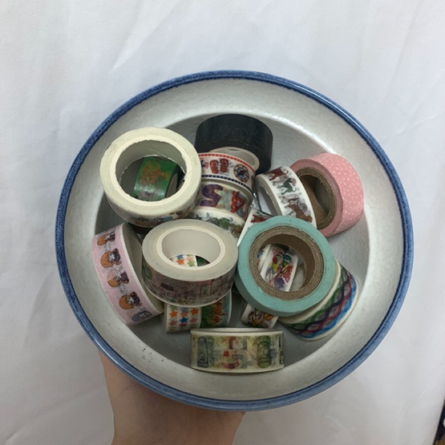 băng keo washi tape 15mm x 10m trang trí bullet journal planner penpal scrapbook