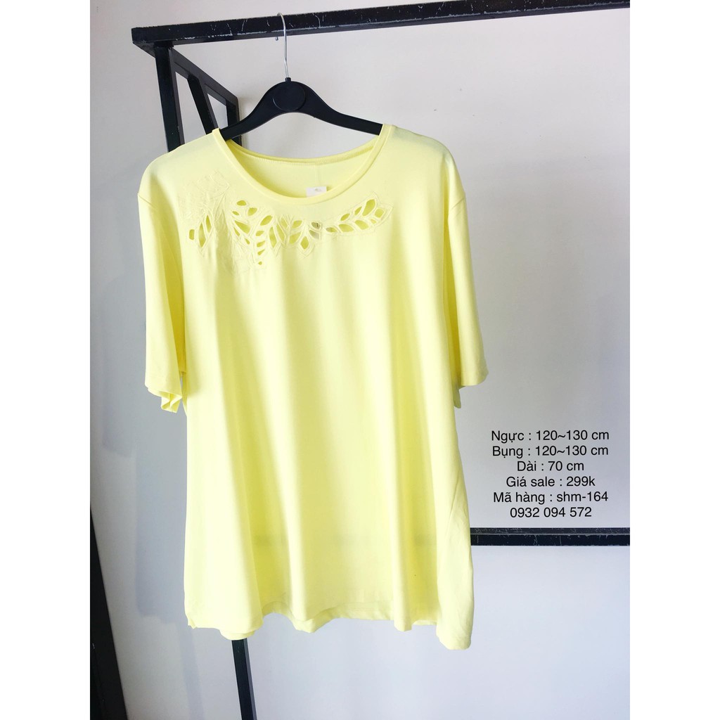 ÁO THUN NỮ BIG SIZE NGOẠI CỠ - ÁO THUN KIỂU NỮ SIZE LỚN - QUẦN ÁO BIG SIZE CHO NGƯỜI MẬP BÉO - BJTY SHOP BIG SIZE