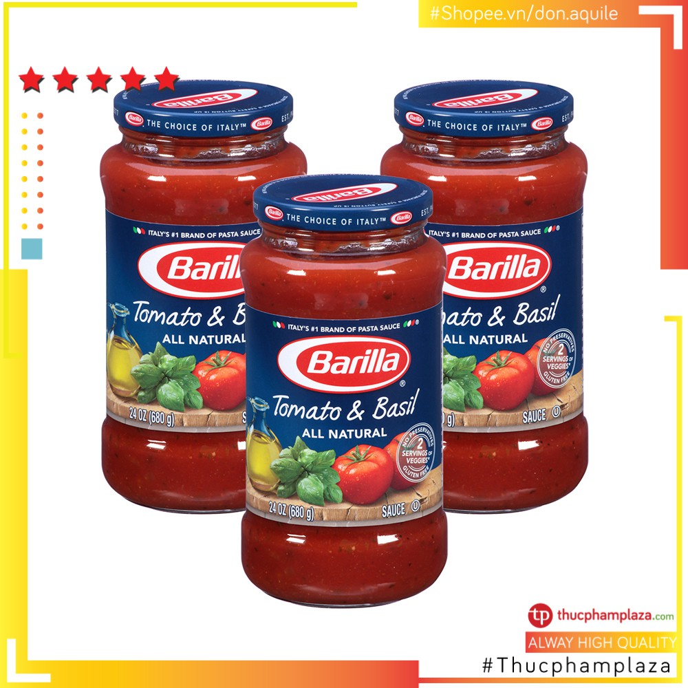 Sốt NAPOLETANA cho mỳ ý hiệu Barilla lọ 200g