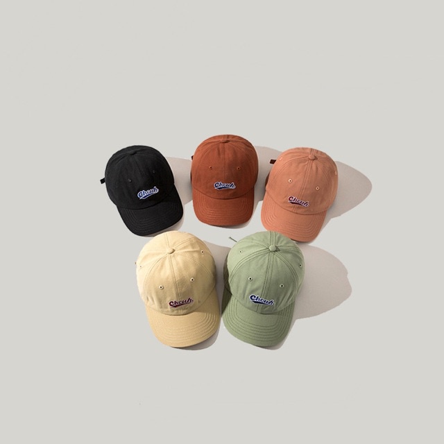 Mũ Lưỡi Trai Cotton Mềm Mại In Chữ Kiểu Nhật Bản Thời Trang Mùa Hè Cho Nam Và Nữ