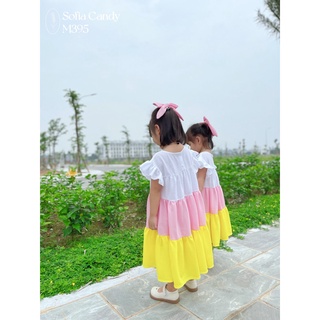 VÁY SOFIA 3 TẦNG MÀU