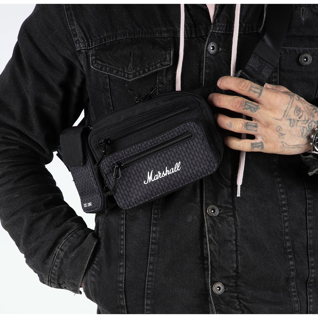 Túi Đeo Marshall Underground Belt Bag - Black & White