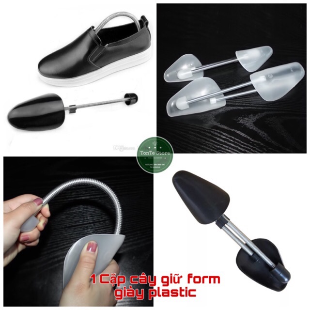 Cây giữ form giày nam plastic nhiều màu tùy chọn (2 chiếc/bộ) TSB or TSW