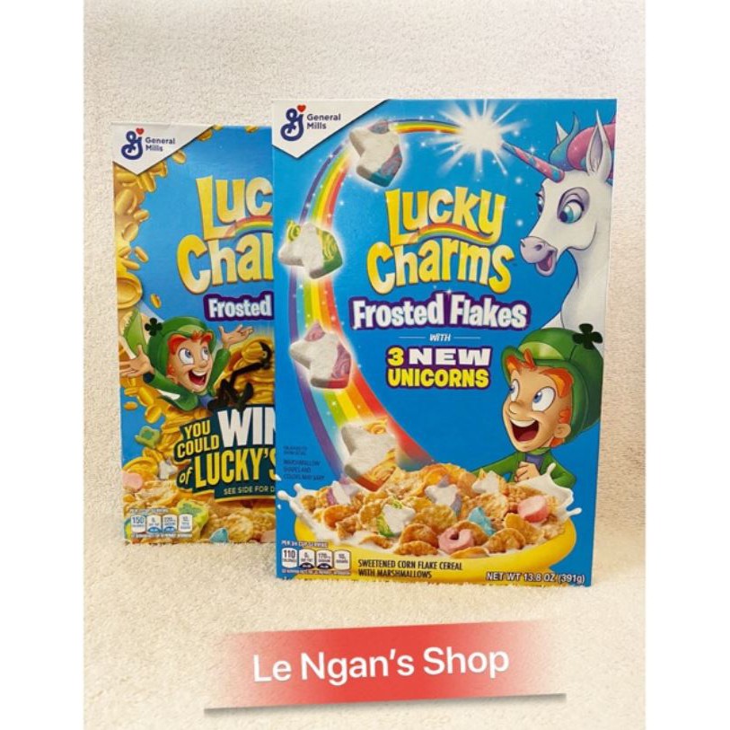 Bánh ngũ cốc ăn sáng Kellogg’s và Lucky Charm [HÀNG MỸ AIR BILL-SIZE KHỔNG LỒ]