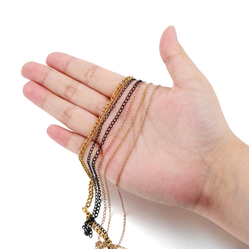 Dây xích St.kunkka bằng thép không gỉ 0.3/0.4/0.5/0.6/0.8mm dài 2m làm trang sức