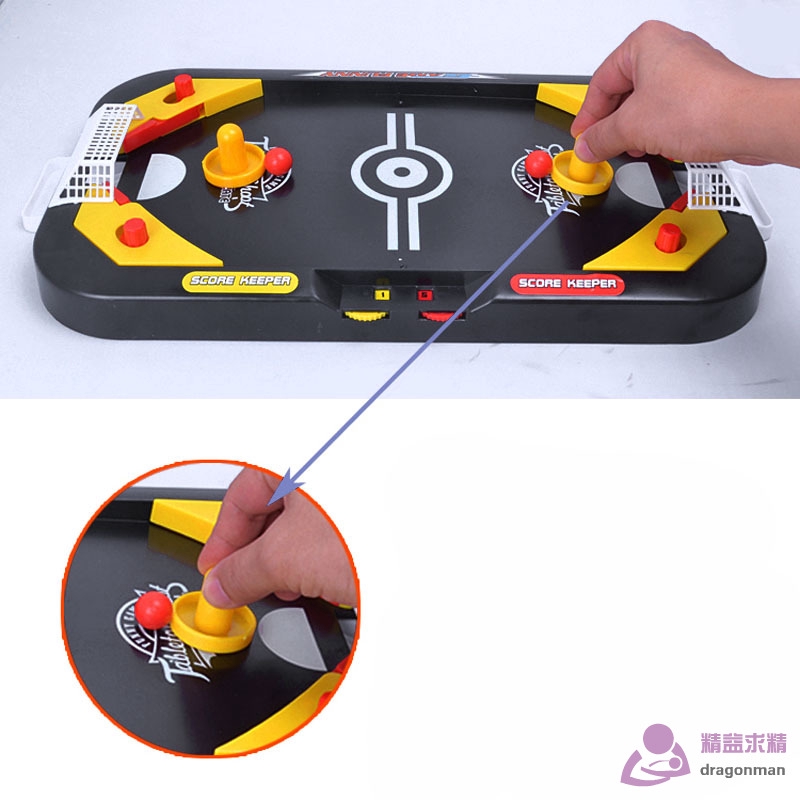 Dragon★ 2 In 1 Mini Hockey Soccer Game Arcade Style Ice Hockey Table Play Family Interactive Sports Kids Fun Toy Gifts