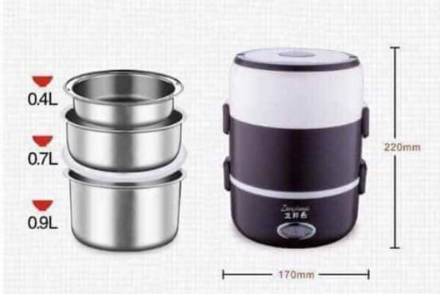 Cặp lồng cơm hâm nóng 3 tầng inox cao cấp #3