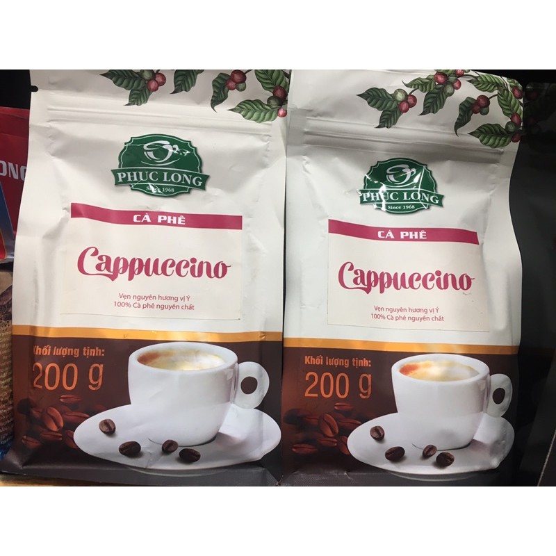 Cà phê Phúc Long Chocolate / Capuchino/ Vanilla Gói 200G