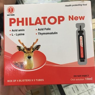 Philatop Ống Nhựa - Dùng cho trẻ biếng ăn chậm lớn (hộp 20 ống )