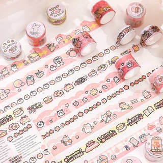 washi keo dán trang trí sổ tay thiệp hình hoạt hình cute, đủ 3 size siêu xinh