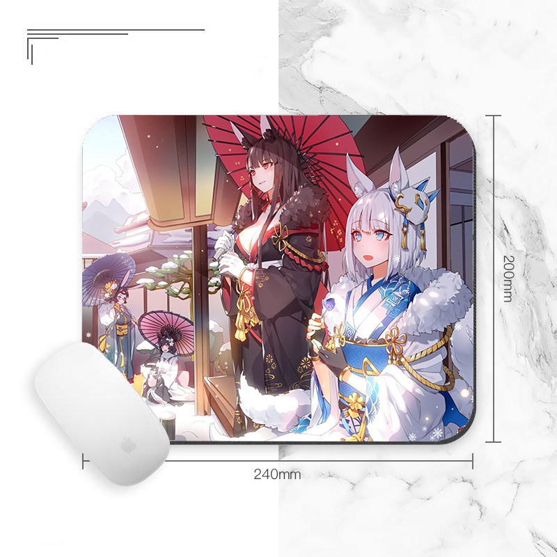 Miếng lót chuột IN HÌNH Azur Lane game chibi tiện lợi xinh xắn