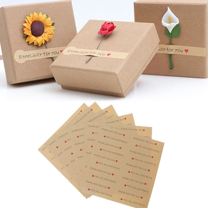 HANDMADE Nhãn Dán Trang Trí In Chữ Especially For You
