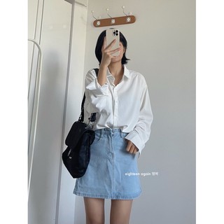 Áo sơ mi chất voan mịn (Hàng sẵn/ảnh thật/18again)