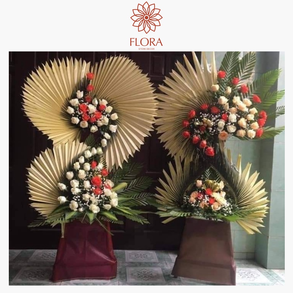 Lá cọ non nõn cọ cắm hoa , trang trí decor siêu đẹp chụp hình FLORA DECOR store