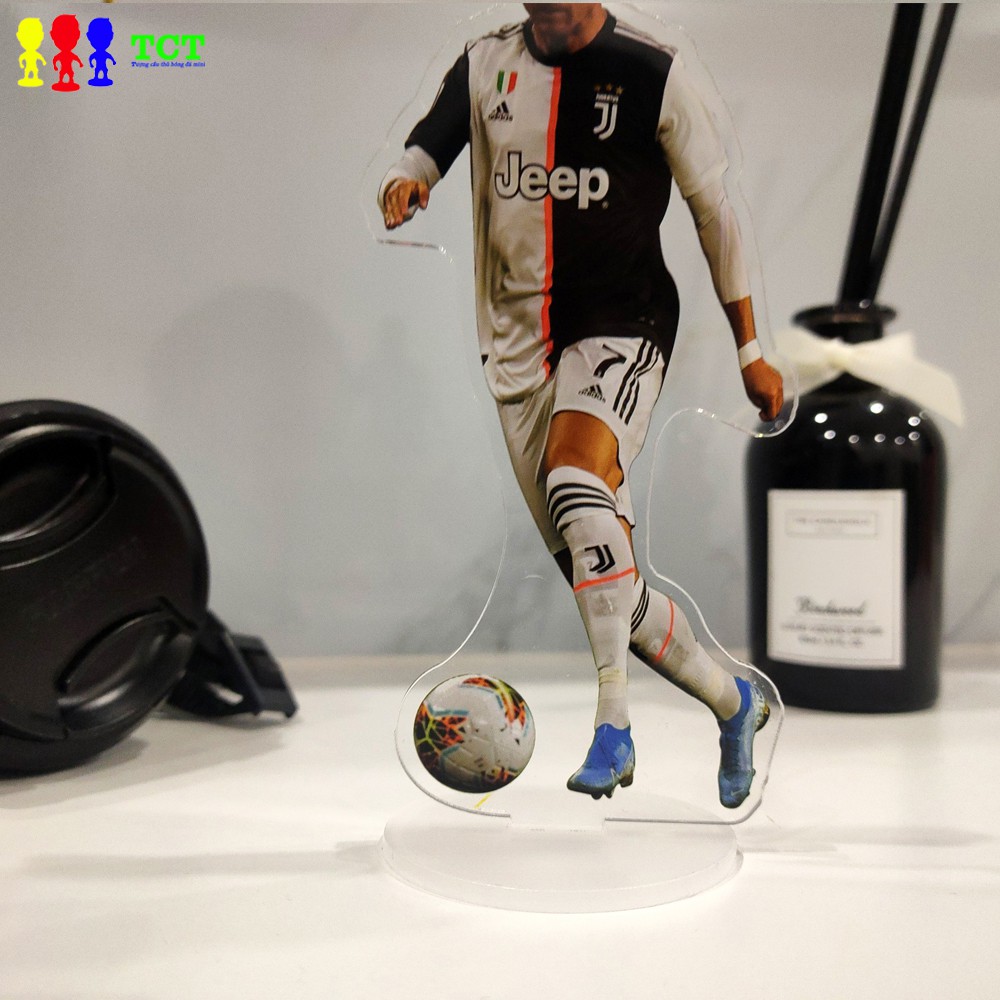 Mô hình tượng Acrylic Standee cầu thủ Ronaldo Juventus (15cm)