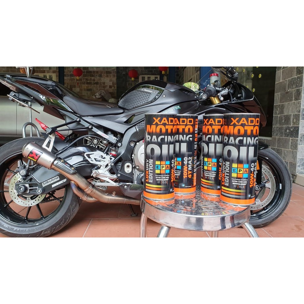 Nhớt tổng hợp XADO Luxury Moto Racing Oil 10W-40 4T MA2