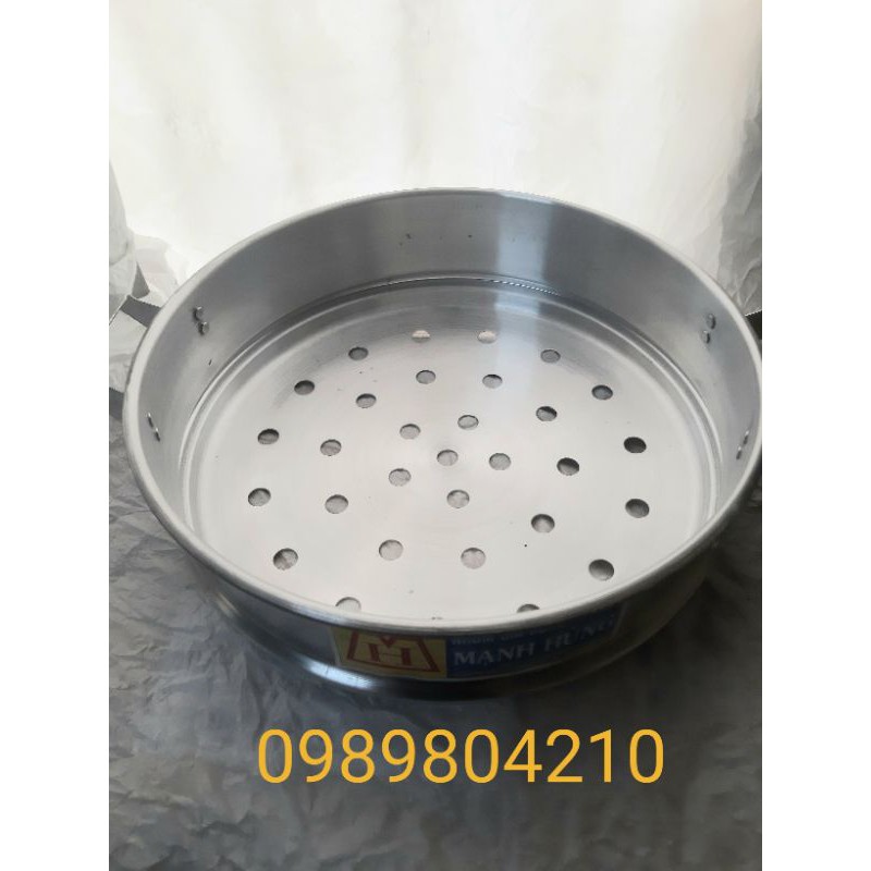 Xửng hấp nhôm Mạnh Hùng size 38 Hấp bánh bao/ hấp hải sản & thực phẩm