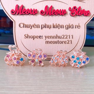 ❣️ảnh thật+video❣️kẹp gắp đính đá nhí size 2,5cm❣️