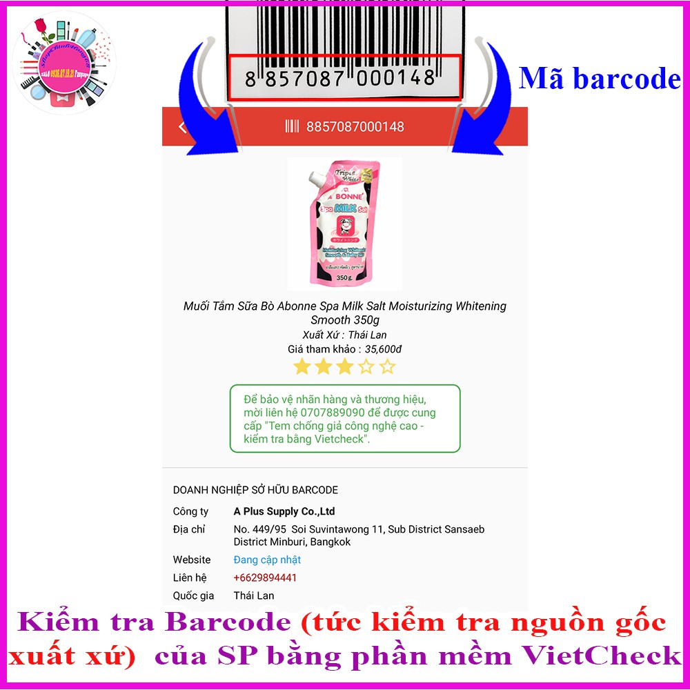 Muối Tắm A BONNE Tẩy Tế Bào Chết Trắng Da THÁI LAN | BigBuy360 - bigbuy360.vn