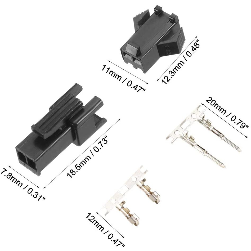 Jack Kết Nối Đực Cái SM2.54 2P-4P ( 5 cặp / 1 gói )