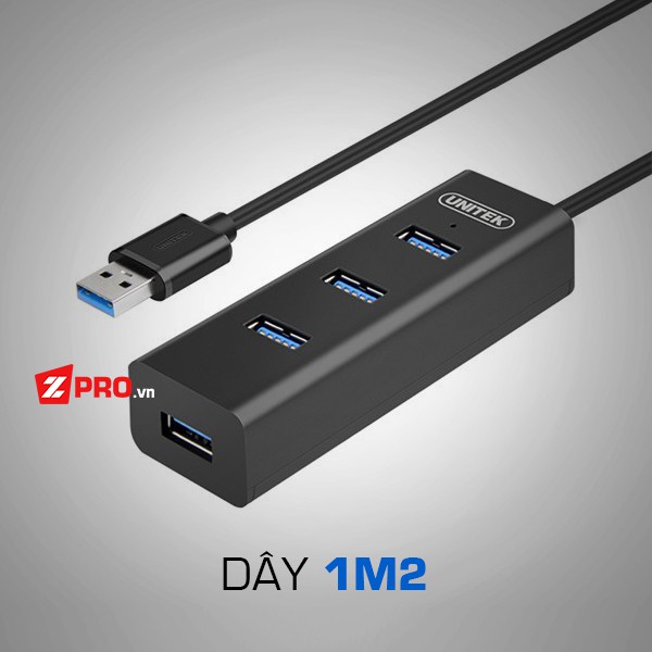 Bộ chia 4 cổng HUB USB 3.0 Unitek Y-3089, Y-3046