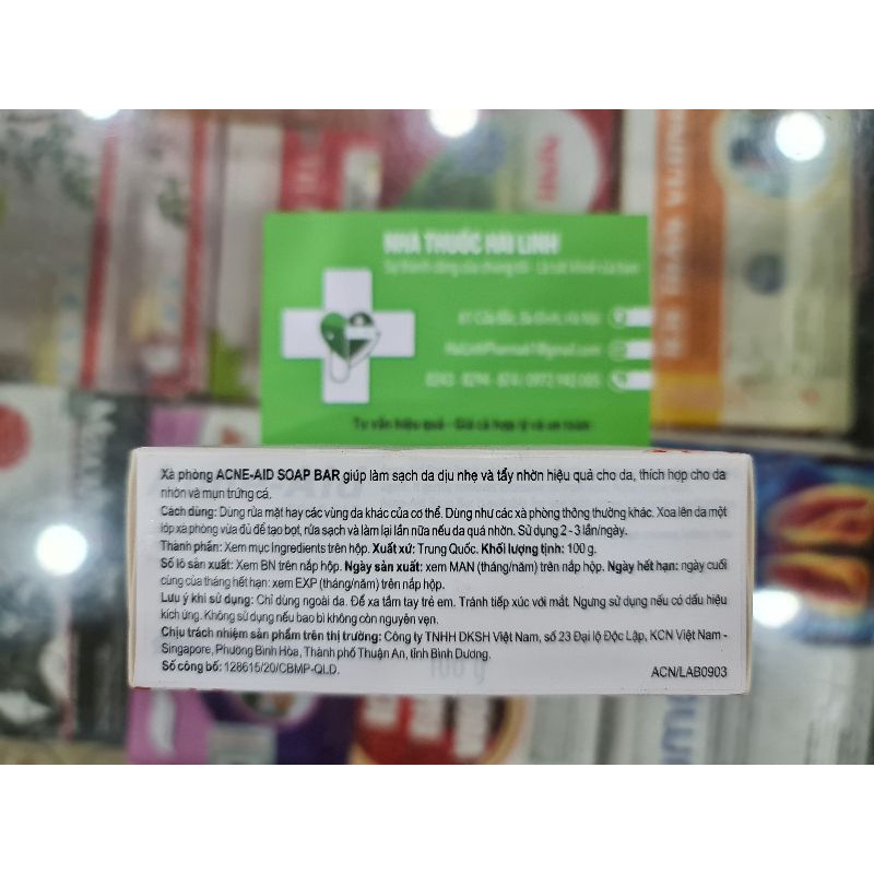 Acne-Aid Bar xà phòng giảm mụn trứng cá - 100G