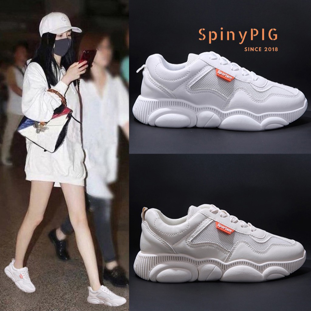 [FREESHIP-KÈM VIDEO] Giày thể thao Sneaker nữ kiểu dáng Hàn Quốc, đế mềm 3.5cm, tập gym, chạy bộ, đi học HOT TREND