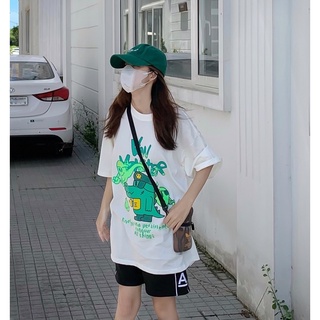 Áo thun tay lỡ unisex monster