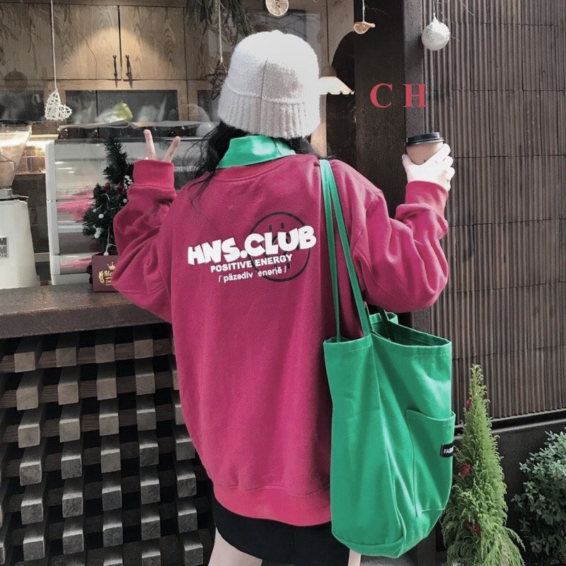 Áo Nỉ Hns PEONYB Nữ [FREESHIP] 🌸 Sweater form rộng tay bồng phong cách vintage, nỉ hoodie in hình đẹp cá tính Ulzzang 🌸 | BigBuy360 - bigbuy360.vn