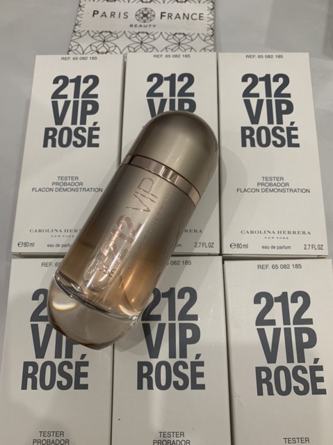 Nước hoa nữ tester 212 vip rose edp 80ml (hộp tetster như hình, tặng 1 vials)