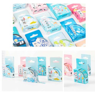 Washi tape họa tiết Nét đẹp Nhật Bản (gồm 10 mẫu 1.5cmx7m)